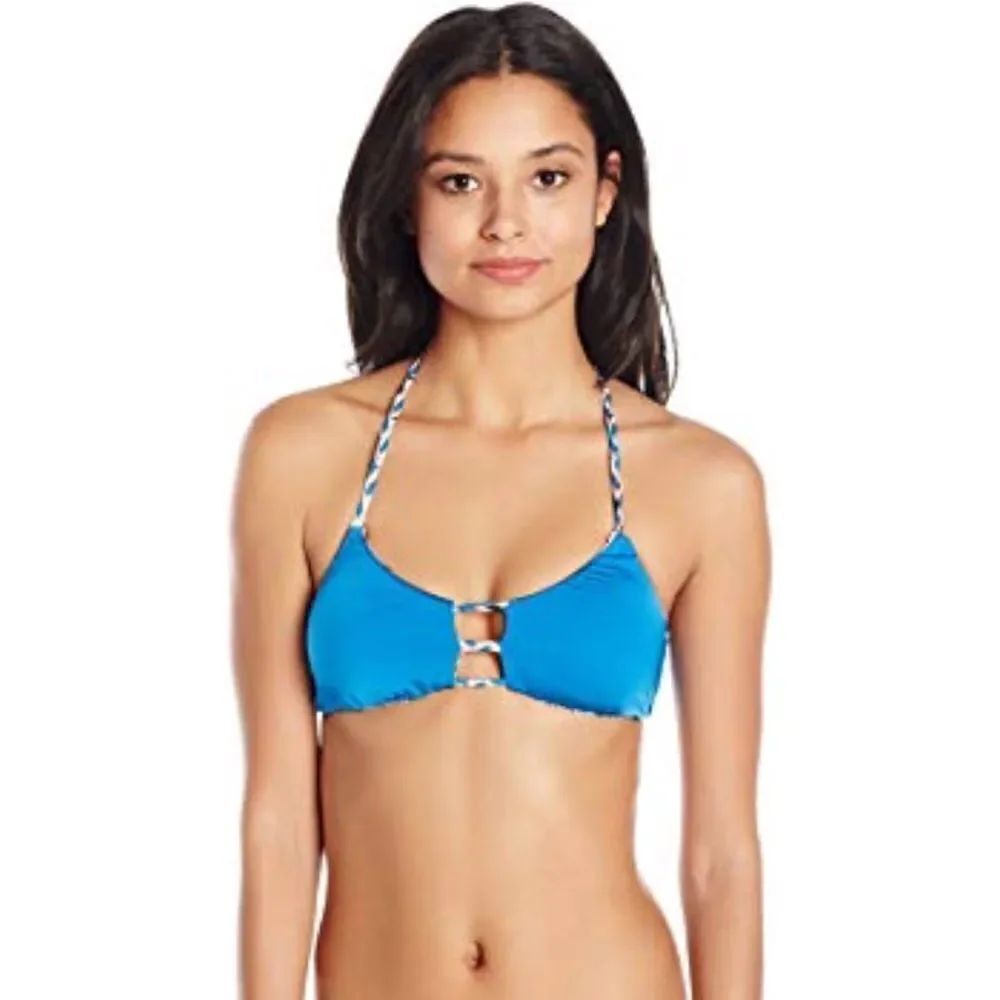✨Blue Reversible Stripe Bandeau Bikini Top✨ - Picture 5 of 7